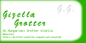 gizella grotter business card
